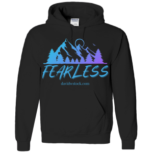 Adult Hoodie, Fearless Logo Purple Gradient