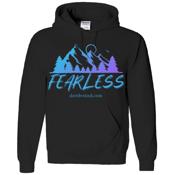 Adult Hoodie, Fearless Logo Purple Gradient