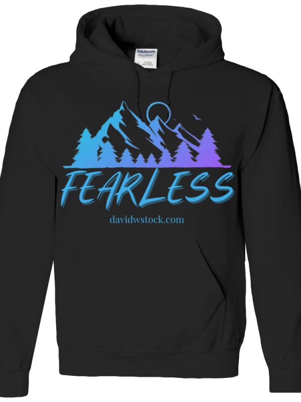 Adult Hoodie, Fearless Logo Purple Gradient